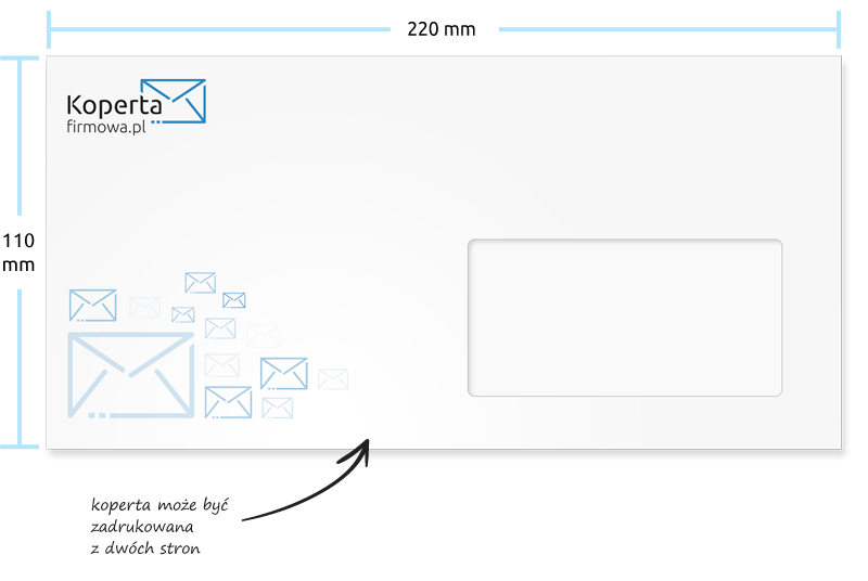 Wymiar koperty DL